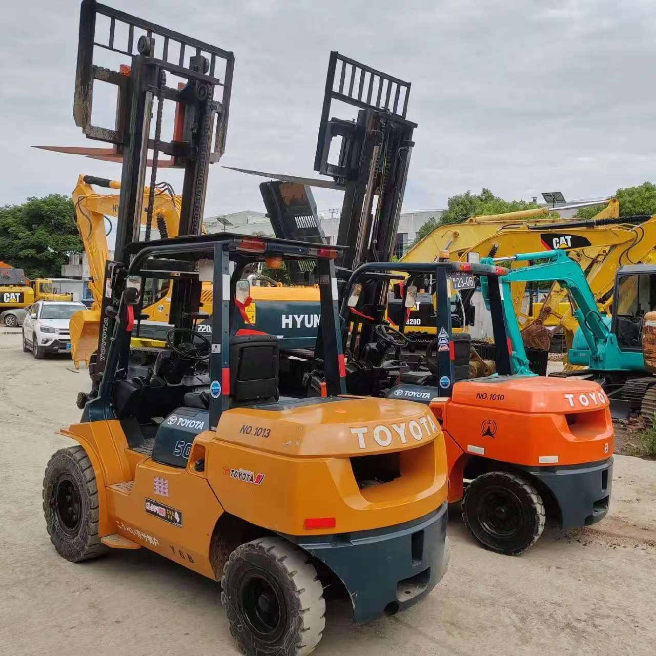Used Toyota 5-Ton Diesel Forklift 2020 – Japan Import, 3-Stage Mast, 1876 Hours