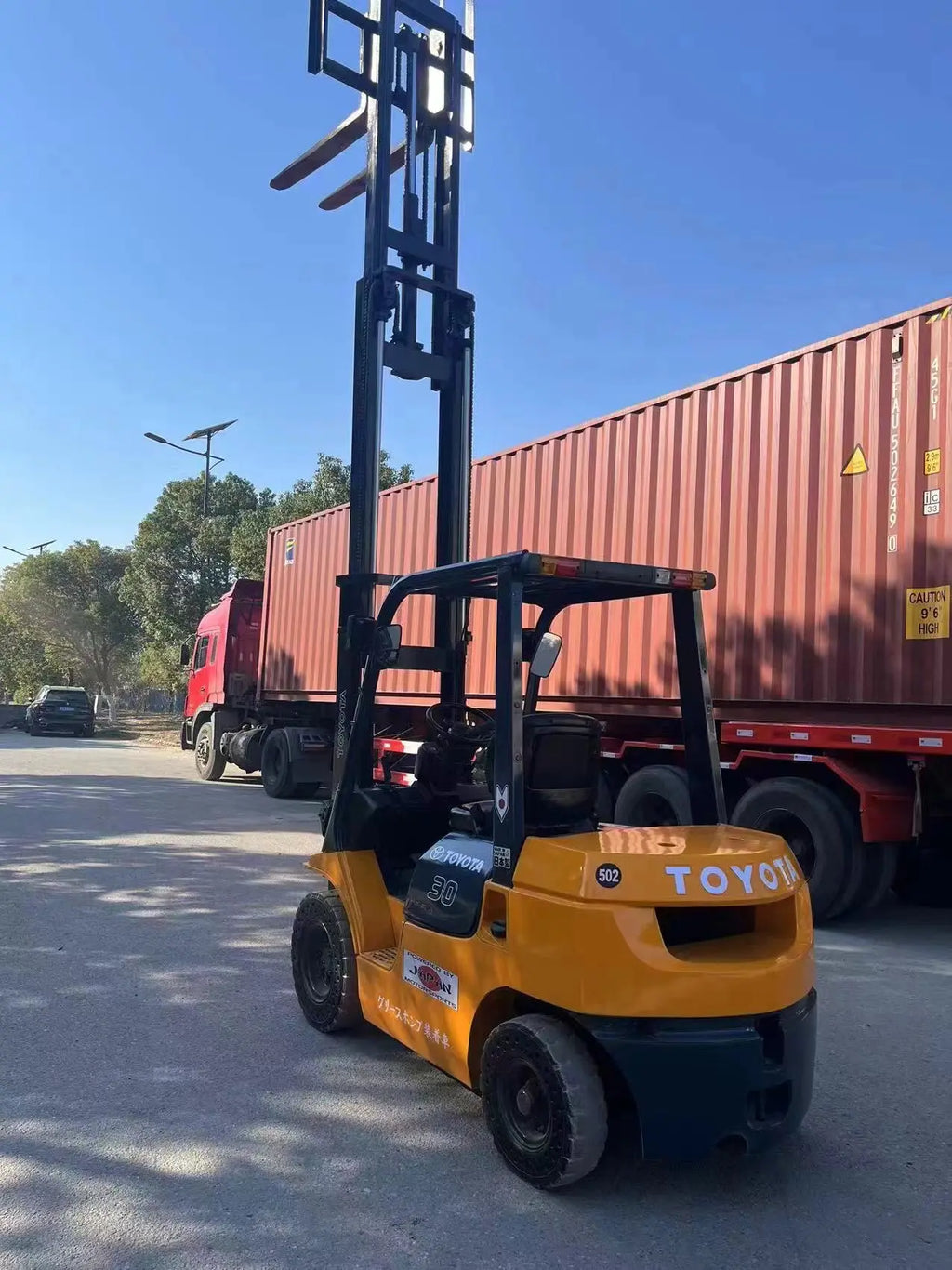 Used Toyota 3-Ton Diesel Forklift 2019 – Japan Import, 3-Stage Mast, 2879 Hours